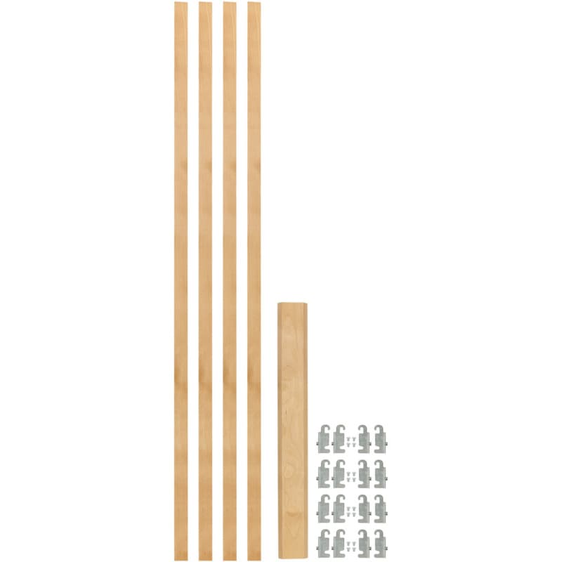 42-5/16" x 7/8" 4PILU Wood Pilaster System, Light Brown