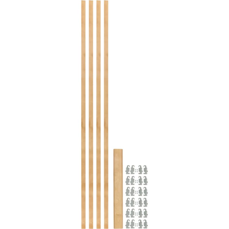 57-7/16" x 7/8" 4PILU Wood Pilaster System, Light Brown