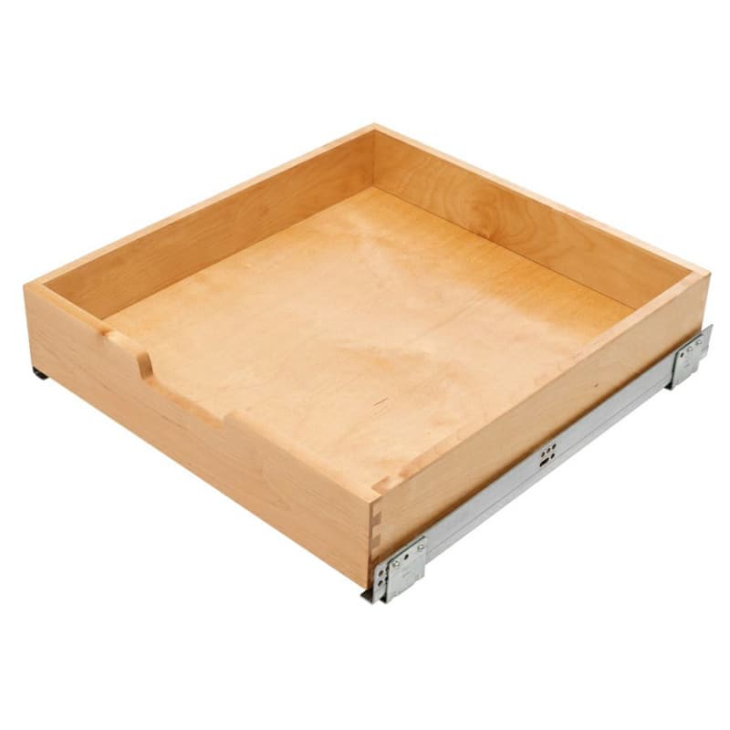 20" 1-Tier Wood Pullout Drawer with BLUMOTION Soft-Closing for 24" Cabinet Opening, Wood