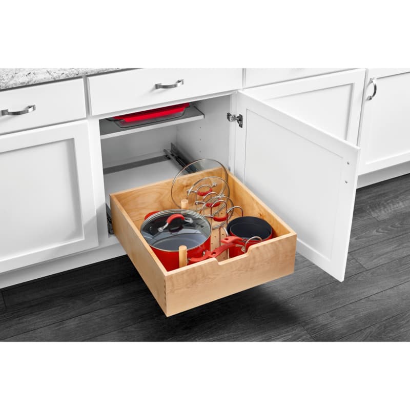 20" 1-Tier Wood Drawer Pullout with BLUMOTION Soft-Closing, Wood