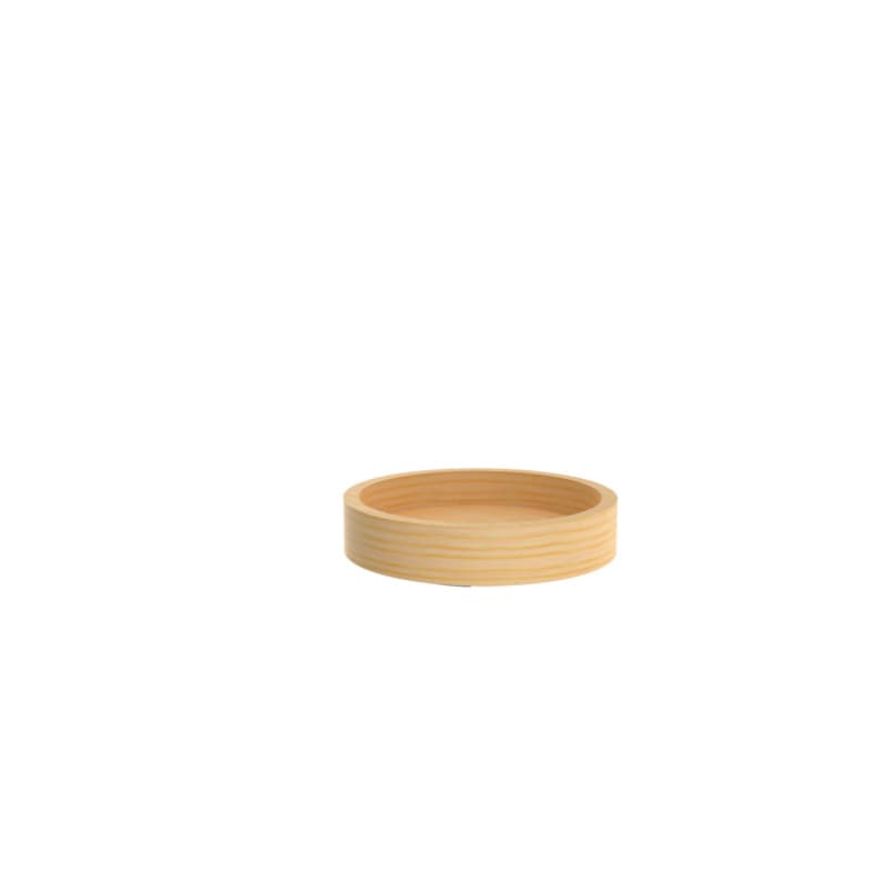 4WLS 20" Full-Circle 1 Tray Wood Lazy Susan with Swivel Bearing