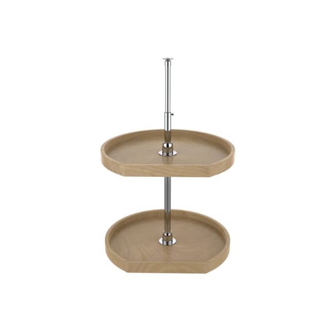 Rev-A-Shelf Corporation LD-4BW-262 Lazy Daisy Series D-Shape Lazy Susan Set, 2 Tray