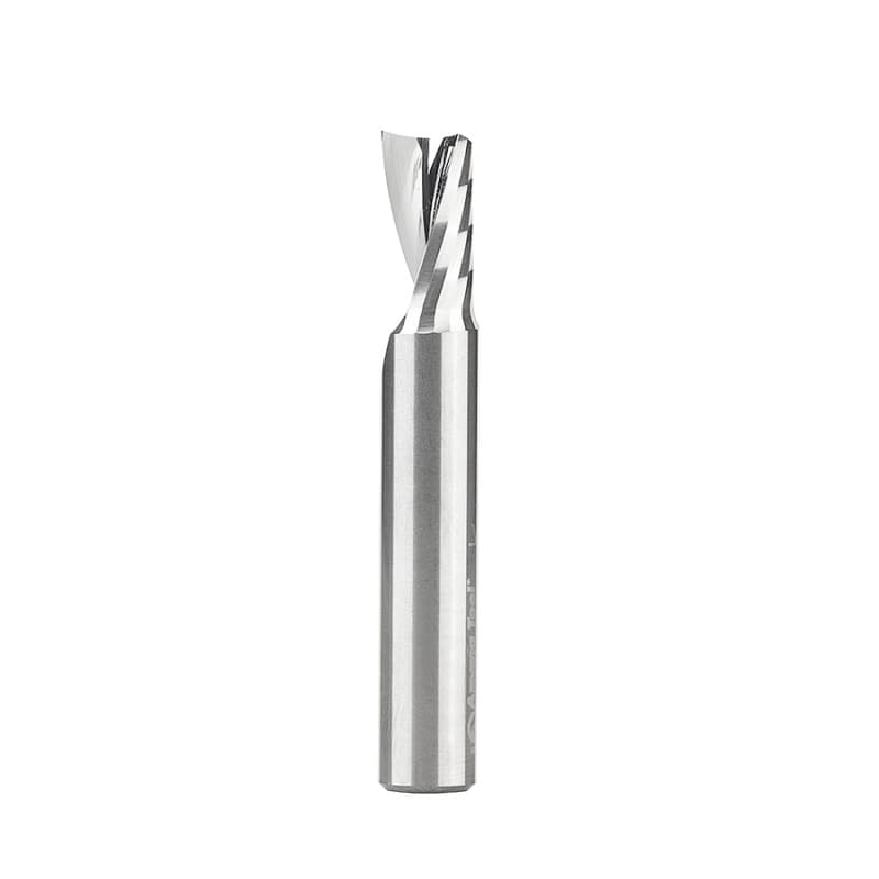 3/8" x 2-1/2" Up-Cut 'O' Plastic Cutting CNC Spiral Router Bit, 1-Flute, 3/8" Shank