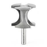 2-3/8" Dia x 2" Carbide Tipped Bull Nose Bit, 3/4" Radius, 1/2" Shank