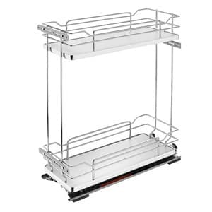 8-3/4" 2-Shelf Pullout Organizer with Soft-Closing, Gray