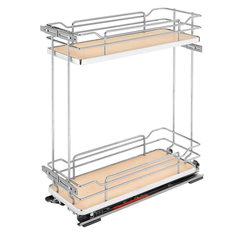 8-3/4" 2-Shelf Pullout Organizer with Soft-Closing, Maple