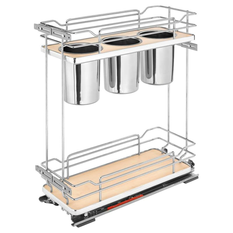 5322UT-BCSC 8-11/16" 2-Shelf Pullout Organizer with Soft-Closing, Maple