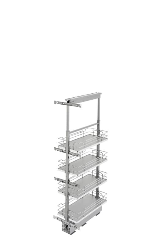 Rev-A-Shelf Corporation 5343 Solid Bottom Maple Pantry Pullout with Soft-Close for Full-Access Cabinets