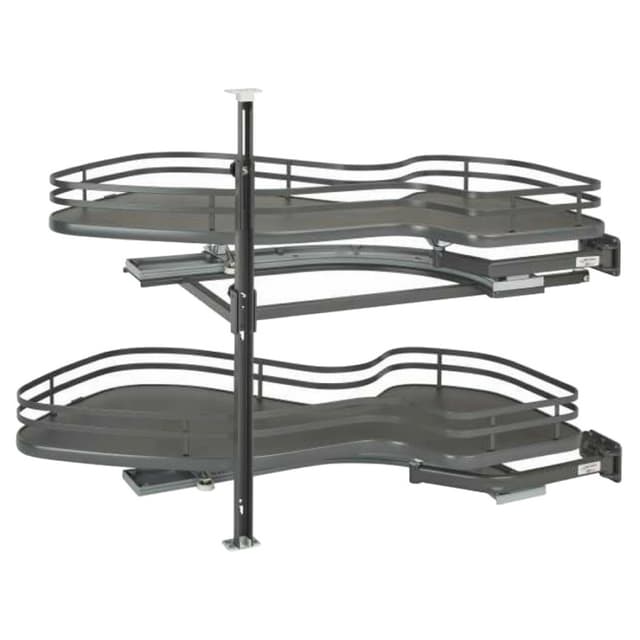 Rev-A-Shelf Corporation 5372 Series The Cloud Organizer for Blind Corner with 15" Opening, Orion Gray