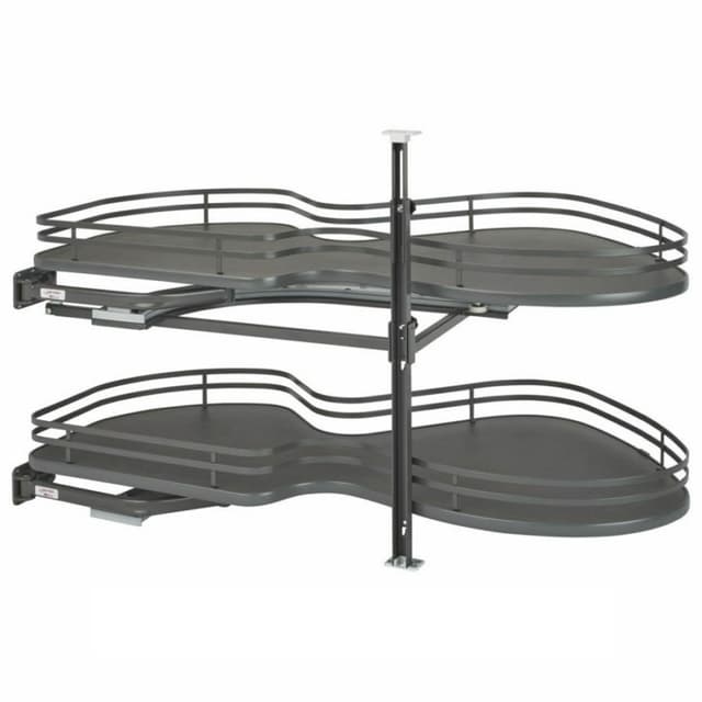 Rev-A-Shelf Corporation 5372 Series The Cloud Organizer for Blind Corner with 21" Opening, Orion Gray