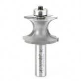 1-1/2" Dia x 1" Carbide Tipped Corner Round Bit, 3/8" Radius, 1/2" Shank