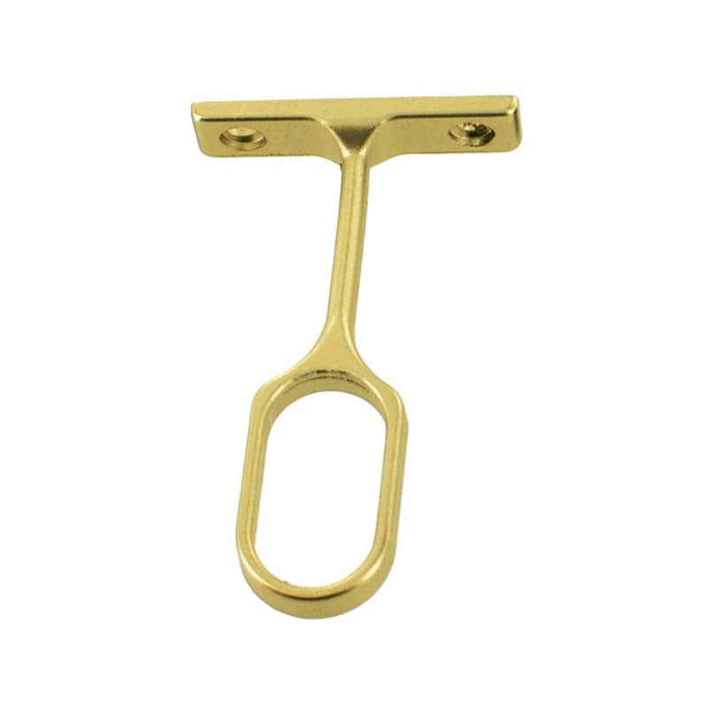 PRO Center Support for Oval Closet Rods, Dull Brass Finish