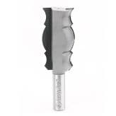 1-1/4" Dia x 2-7/16" Carbide Tipped Reversible Crown Molding Bit, 3/8" Radius, 1/2" Shank