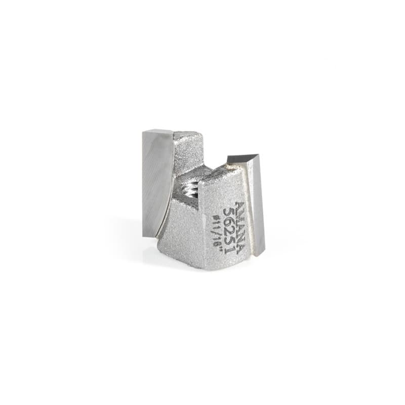 11/16" Dia x 9/16" Carbide Tipped Mortising Bit, Screw Down Shear Cutter, 1/4" - 28 Thread