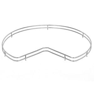 32" Kidney Fence Railing, Chrome, Bulk (8 Rails)
