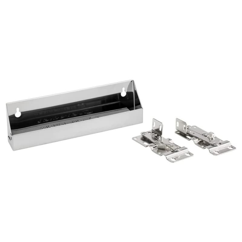 25" Slim Line Stainless Steel Sink Tip-Out Tray with Hinge