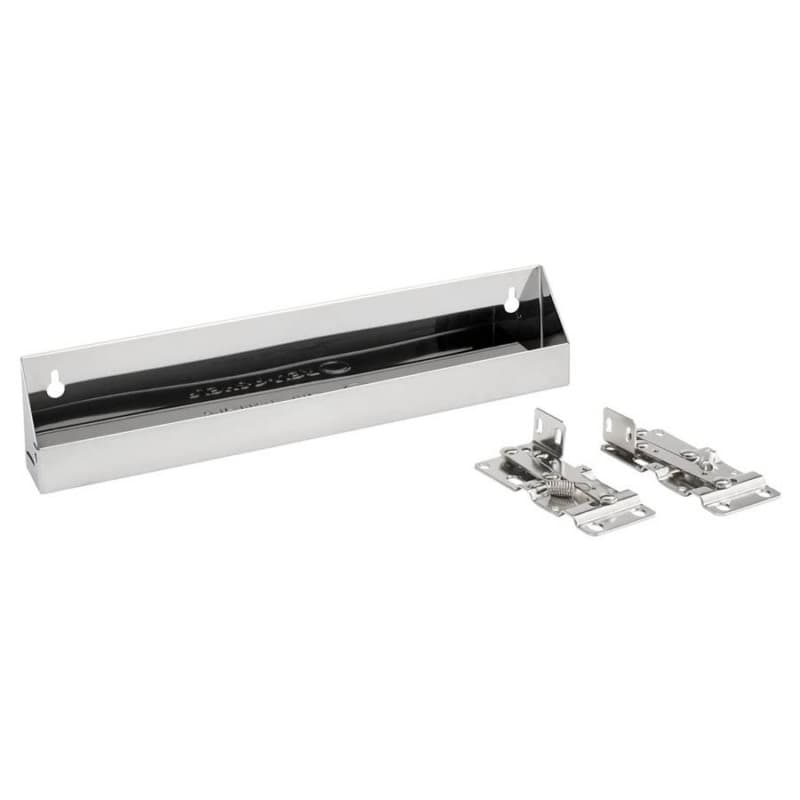14-1/4" Slim Line Stainless Steel Sink Tip-Out Tray with Hinge