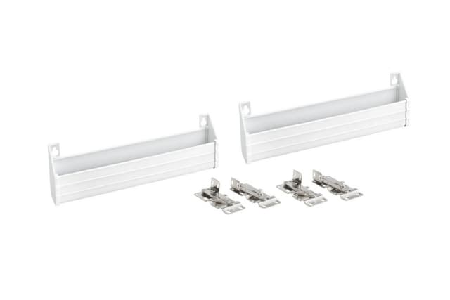 Rev-A-Shelf Corporation 6542 Series White Slim Polymer Sink Front Tip-Out 2-Tray Sets with Hinges