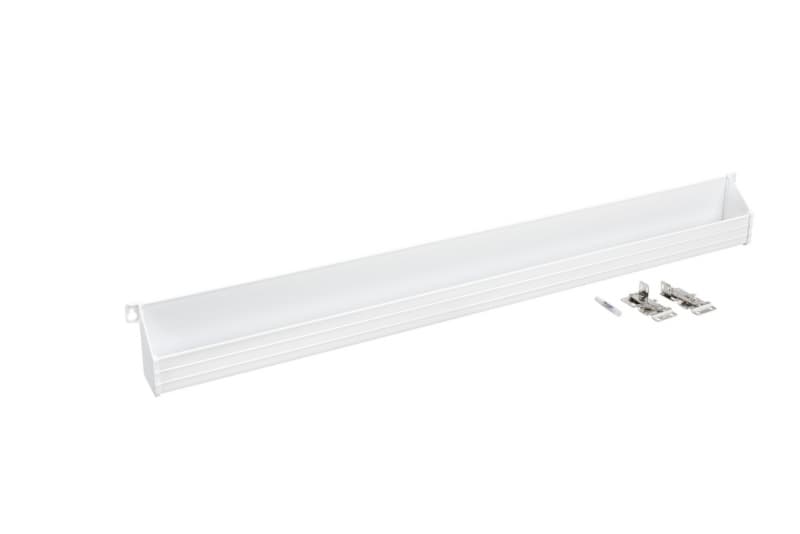 36" White Sink Front Tip-Out Tray with 2-Pair Hinges and End Cap