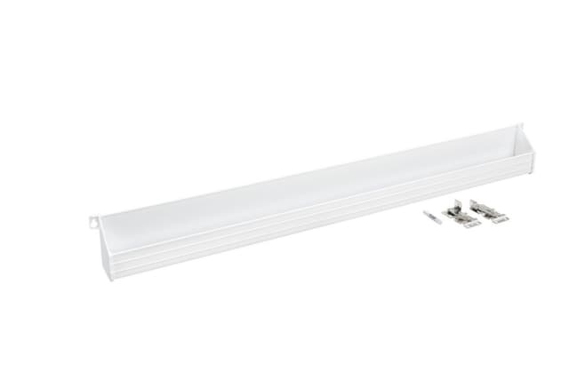 Rev-A-Shelf Corporation 6551 Series Cut-to-Size Sink Front White Tip-Out Tray with Hinges and End Caps