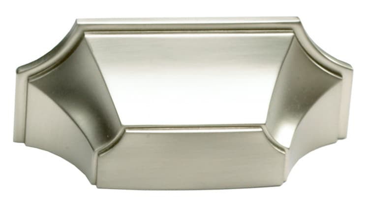 3" Empire Cup Pull, Satin Nickel