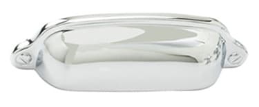 3" Country Cup Pull, Polished Nickel