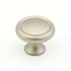 1-1/4" Traditional Designs Ringed Knob, Distressed Nickel