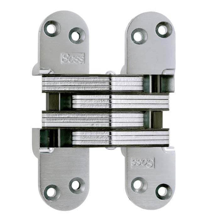 220 Invisible Hinge, Satin Chrome