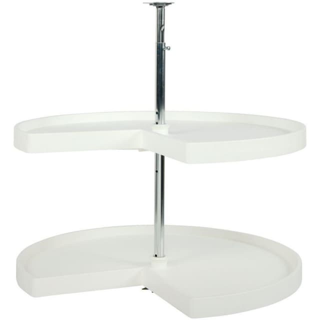 Knape and Vogt PKN Series Kidney Lazy Susan Set, 2 Tray