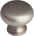 1-1/4" Round Knob, Satin Nickel, 1" Projection