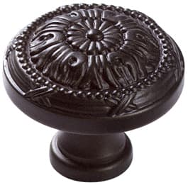 1-1/2" Versailles Round Cabinet Knob, Oil Rubbed Bronze