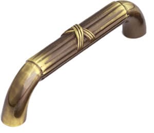 96mm Versailles Handle Pull, Antique Light Polish