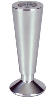 6" High Sedona Style 8 Furniture Leg, Matte Aluminum