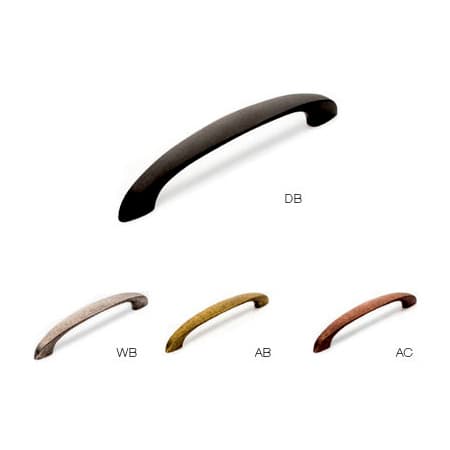 128mm Handle Pull, White Bronze, 160mm Length