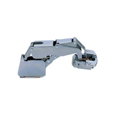 H160 European Concealed 90° Opening Hinge, Inset, Free Swinging, Satin Chrome