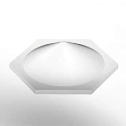 7/16" Polyurethane Bumpon Quiet Protective Bumpers, Clear, Hexagon/Cone, 132 per Sheet