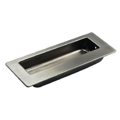 DP 4-1/2" Rectangular Recessed Pull, Polished Chrome
