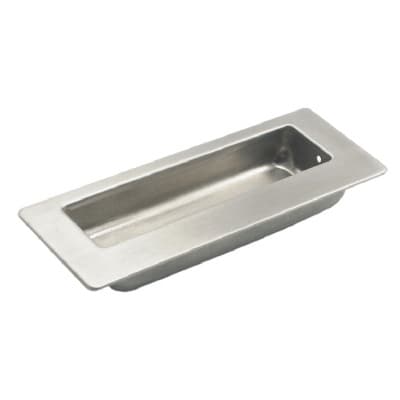 DP 4-1/2" Rectangular Recessed Pull, Stain Stainless Steel