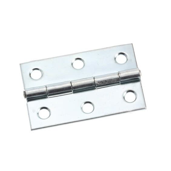 Tight Pin Full Swaged Light-Duty Narrow Butt Hinge, Zinc