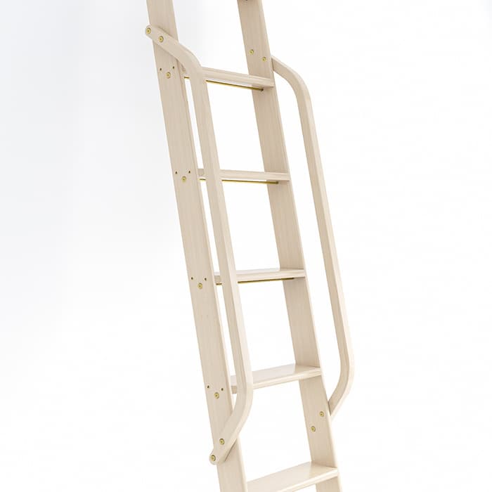 47" Wooden Handrail with Satin Brass Bolt, Unfinished, Maple