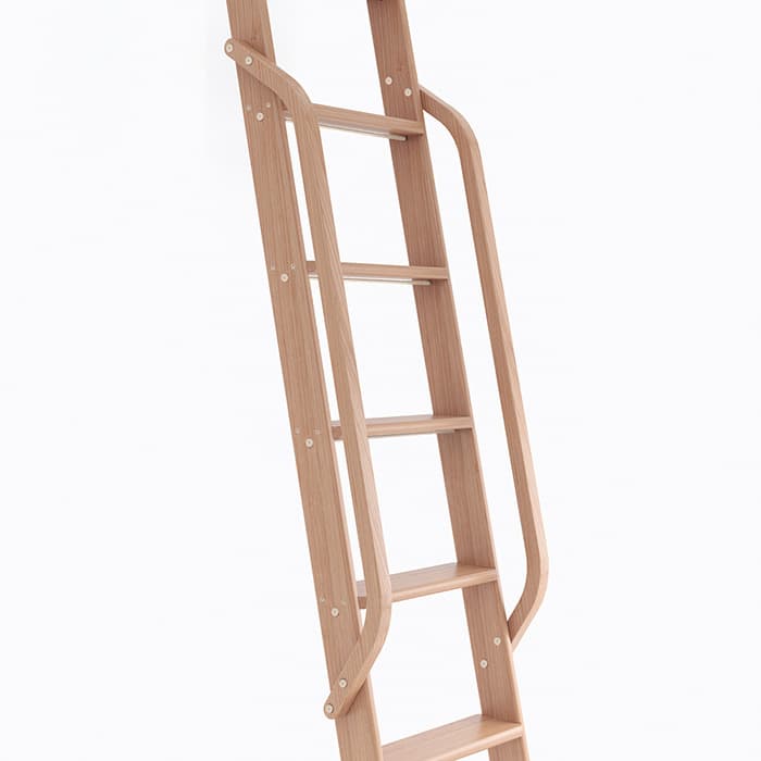 47" Wooden Handrail with Satin Nickel Bolt, Clear Coat Finish, Cherry
