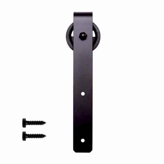 Barn Door Flat Bar Splice Kit, Black Finish