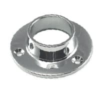 1-5/16" Diameter Closet Rod Closed Flange with Screw, Polished Chrome Finish