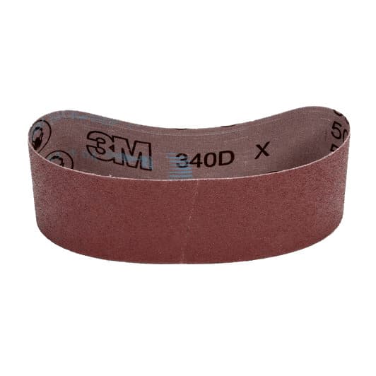 3" x 21" 80 Grit Sanding Belt, Aluminum Oxide on X-Weight Cotton/Cloth