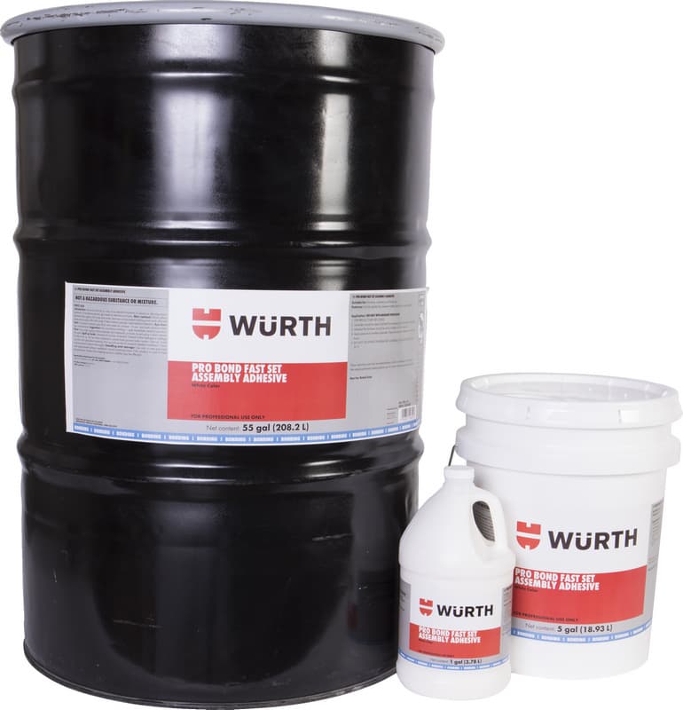 Pro Bond Fast Set Assembly Adhesive, White, 55 Gallon Drum