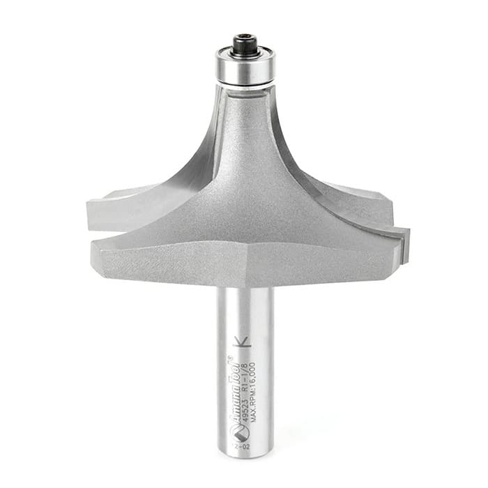 2-3/4" Dia x 1-3/8" Carbide Tipped Corner Round Bit, 1-1/8" Radius, 1/2" Shank