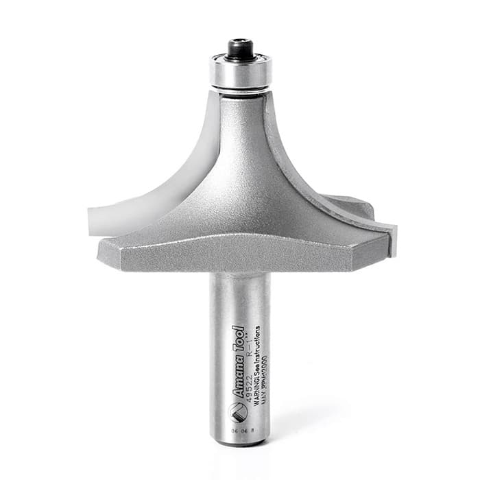 2-1/2" Dia x 1-1/4" Carbide Tipped Corner Round Bit, 1 Radius, 1/2" Shank