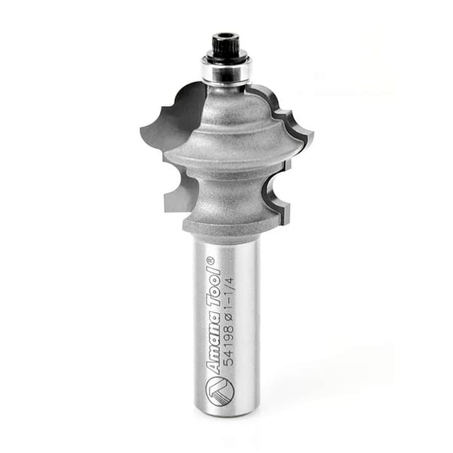 2-1/4" x 23/64" Radius Multi-Form Bit with Ball Bearing Guide, 2-Flute, 1/2" Shank
