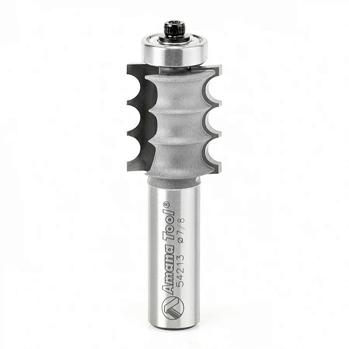 7/8" Dia x 1" Carbide Tipped Triple Flute, 1/8" Radius, 1/2 Shank