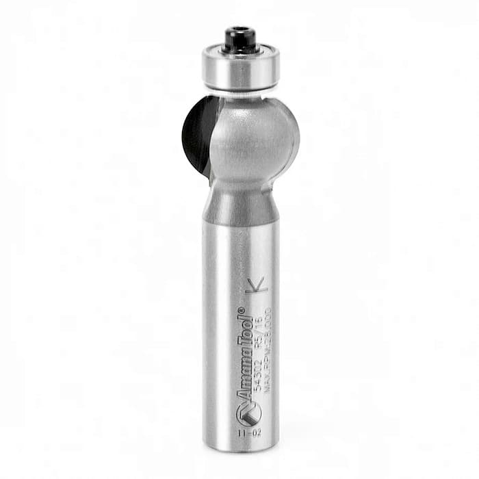 3/4" Dia x 1/2" Carbide Tipped Edge Fluting Bit, 5/16" Radius, 1/2" Shank